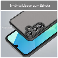Handyhülle für Samsung Galaxy A16 Matt Stoßfest Schutzhülle Back cover in Schwarz