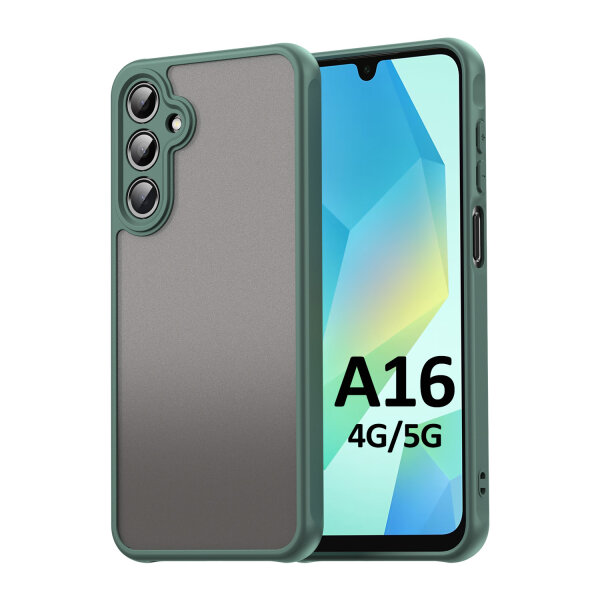 Handyhülle für Samsung Galaxy A16 Matt Stoßfest Schutzhülle Back cover in Grün