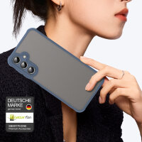 Handyhülle für Samsung Galaxy A16 Matt Stoßfest Schutzhülle Back cover in Blau