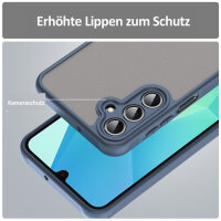 Handyhülle für Samsung Galaxy A16 Matt Stoßfest Schutzhülle Back cover in Blau
