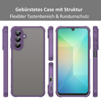 Handyhülle für Samsung Galaxy A26 Matt Stoßfest Schutzhülle Back cover in Lila