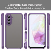 Handyhülle für Samsung Galaxy A36 Matt Stoßfest Schutzhülle Back cover in Lila