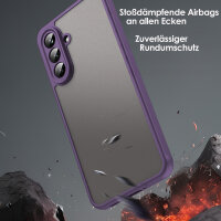 Handyhülle für Samsung Galaxy A36 Matt Stoßfest Schutzhülle Back cover in Lila