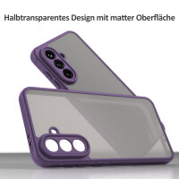 Handyhülle für Samsung Galaxy A36 Matt Stoßfest Schutzhülle Back cover in Lila