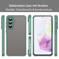 Handyhülle für Samsung Galaxy A36 Matt Stoßfest Schutzhülle Back cover in Grün