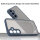 Handyhülle für Samsung Galaxy A55 Matt Stoßfest Schutzhülle Back cover in Blau