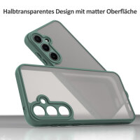 Handyhülle für Samsung Galaxy A55 Matt Stoßfest Schutzhülle Back cover in Grün