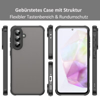 Handyhülle für Samsung Galaxy A56 Matt Stoßfest Schutzhülle Back cover in Schwarz