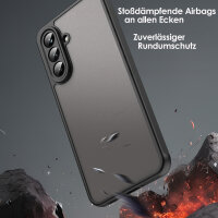 Handyhülle für Samsung Galaxy A56 Matt Stoßfest Schutzhülle Back cover in Schwarz