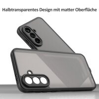 Handyhülle für Samsung Galaxy A56 Matt Stoßfest Schutzhülle Back cover in Schwarz