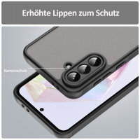 Handyhülle für Samsung Galaxy A56 Matt Stoßfest Schutzhülle Back cover in Schwarz