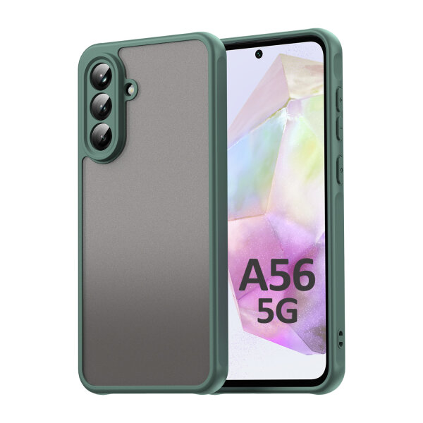 Handyhülle für Samsung Galaxy A56 Matt Stoßfest Schutzhülle Back cover in Grün