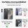 Handyhülle für Samsung Galaxy S24 / Galaxy S25 Matt Stoßfest Schutzhülle Back cover in Schwarz