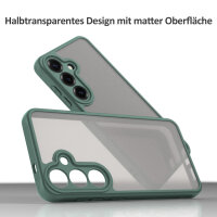 Handyhülle für Samsung Galaxy S24 / Galaxy S25 Matt Stoßfest Schutzhülle Back cover in Grün