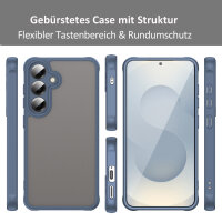 Handyhülle für Samsung Galaxy S24 / Galaxy S25 Matt Stoßfest Schutzhülle Back cover in Blau