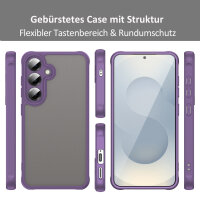 Handyhülle für Samsung Galaxy S24+ / Galaxy S25+ Matt Stoßfest Schutzhülle Back cover in Lila