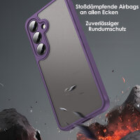 Handyhülle für Samsung Galaxy S24+ / Galaxy S25+ Matt Stoßfest Schutzhülle Back cover in Lila