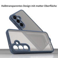 Handyhülle für Samsung Galaxy S24+ / Galaxy S25+ Matt Stoßfest Schutzhülle Back cover in Blau