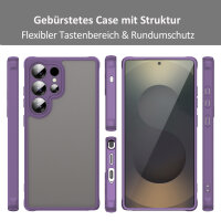 Handyhülle für Samsung Galaxy S25 Ultra Matt Stoßfest Schutzhülle Back cover in Lila
