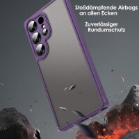 Handyhülle für Samsung Galaxy S25 Ultra Matt Stoßfest Schutzhülle Back cover in Lila