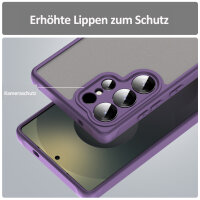 Handyhülle für Samsung Galaxy S25 Ultra Matt Stoßfest Schutzhülle Back cover in Lila