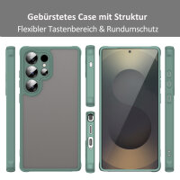 Handyhülle für Samsung Galaxy S25 Ultra Matt Stoßfest Schutzhülle Back cover in Grün