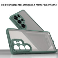 Handyhülle für Samsung Galaxy S25 Ultra Matt Stoßfest Schutzhülle Back cover in Grün