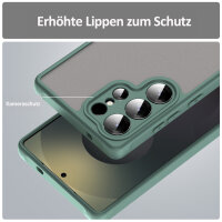 Handyhülle für Samsung Galaxy S25 Ultra Matt Stoßfest Schutzhülle Back cover in Grün