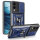 Outdoor Panzer Hülle für Samsung Galaxy S25 Edge mit Kameraschutz Ringhalter in Blau