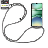Handykett für Xiaomi Redmi A5 4G (Global 171,7mm ) / Poco C71 4G Hülle mit Kordel Handyhülle mit Band in Grau