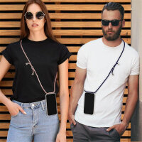 Handykett für Xiaomi Redmi A5 4G (Global 171,7mm ) / Poco C71 4G Hülle mit Kordel Handyhülle mit Band in Rosa