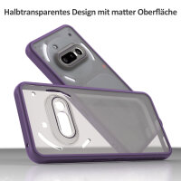 Handyhülle für Nothing Phone 3A Matt Stoßfest Schutzhülle Back cover in Lila