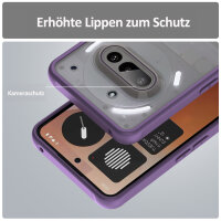 Handyhülle für Nothing Phone 3A Matt Stoßfest Schutzhülle Back cover in Lila