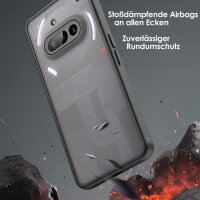 Handyhülle für Nothing Phone 3A Matt Stoßfest Schutzhülle Back cover in Schwarz