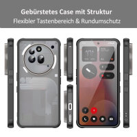 Handyhülle für Nothing Phone 3A Pro Matt Stoßfest Schutzhülle Back cover in Schwarz