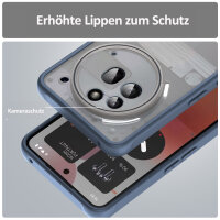 Handyhülle für Nothing Phone 3A Pro Matt Stoßfest Schutzhülle Back cover in Blau