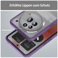 Handyhülle für Nothing Phone 3A Pro Matt Stoßfest Schutzhülle Back cover in Lila