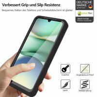 360° Grad Hülle für Xiaomi Redmi A5 4G (EU 173mm) vollschutz Integriertem Displayschutz Schwarz