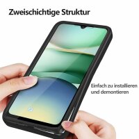 360° Grad Hülle für Xiaomi Redmi A5 4G (EU 173mm) vollschutz Integriertem Displayschutz Schwarz