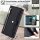 Handykette Hülle für Motorola Moto G05 / Moto E15 mit Band Handyhülle Kartenfächer PU Leder Umhängetasche in Schwarz