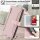 Handykette Hülle für Motorola Moto G85 mit Band Handyhülle Kartenfächer PU Leder Umhängetasche in Rosa