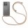 Handykett für Motorola Moto G15 / Moto G15 Power Hülle mit Kordel Handyhülle mit Band in Beige/Braun