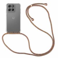 Handykett für Motorola Moto G15 / Moto G15 Power Hülle mit Kordel Handyhülle mit Band in Rainbow