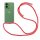 Handykett für Motorola Moto G35 Hülle mit Kordel Handyhülle mit Band in Rot