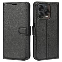 Handy Tasche für ZTE Blade V70 Vita Handyhülle Flip Cover Wallet Case Hülle Etui Schwarz