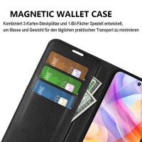 Handy Tasche für ZTE Blade V70 Vita Handyhülle Flip Cover Wallet Case Hülle Etui Schwarz
