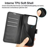 Handy Tasche für ZTE Blade V70 Vita Handyhülle Flip Cover Wallet Case Hülle Etui Schwarz