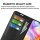 Handy Tasche für ZTE Blade V70 Vita Handyhülle Flip Cover Wallet Case Hülle Etui Schwarz