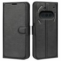 Handy Tasche für Nothing Phone 3A Handyhülle Flip Cover Wallet Case Hülle Etui Schwarz