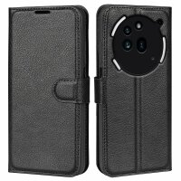 Handy Tasche für Nothing Phone 3A Pro Handyhülle Flip Cover Wallet Case Hülle Etui Schwarz